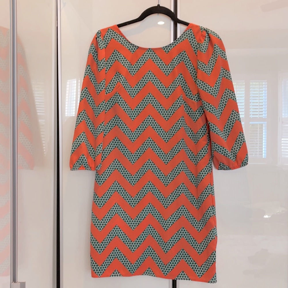 Retro Zeroam dress with exposed zipper detail M